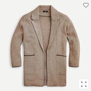 NWT JCrew Sophie Sweater Blazer in Chevron